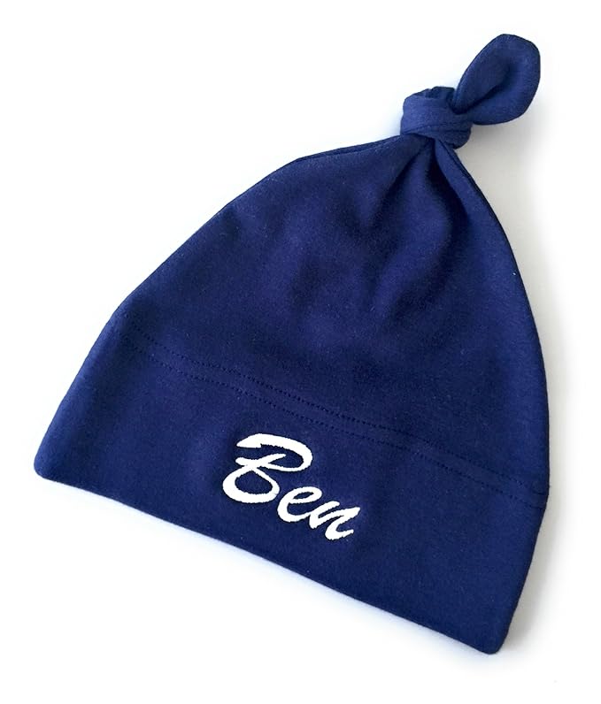 Schnoschi Babymütze mit Namen hochwertig Bestickt/gestickt