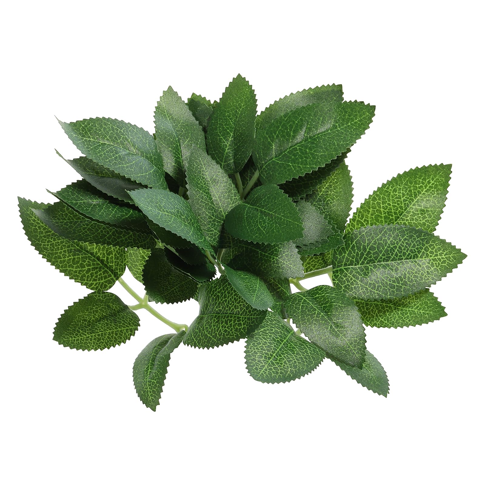 PATIKIL 7.5x3.5 Artificial Green Leaves, 60 Pcs Bulk Greenery Leaves Fake Rose Flower Leaves Fake Leaves for Wedding Bouquets Wreaths Decor