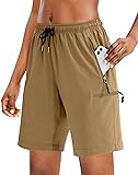 SANTINY Women's 5''/ 7''/9'' Hiking Cargo Shorts