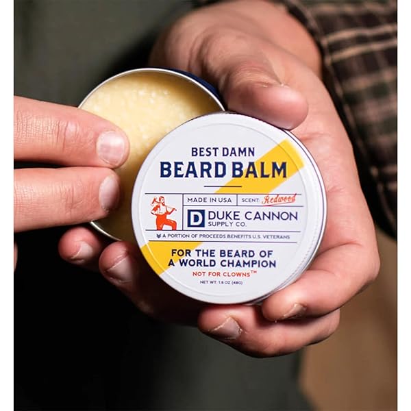 DUKE CANNON SUPPLY CO. BEST DAMN BEARD BALM – REDWOOD SCENT, 1.6 OZ.