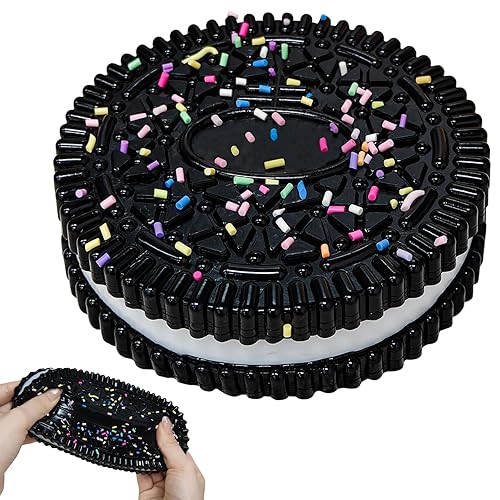 Giant Taba Squishy Cookie, 4.2‘’ Biscuit Squishy Fidget Toy for Adults Big Taba Squeeze Toys for Kids with Autism Birthday Gifts Party Favors Gifts