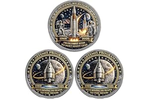 Artemis II Lunar Legacy Commemorative Coin - Space Mission Inspired Collectible Challenge Coin, Goddess Artemis Token, Gift f