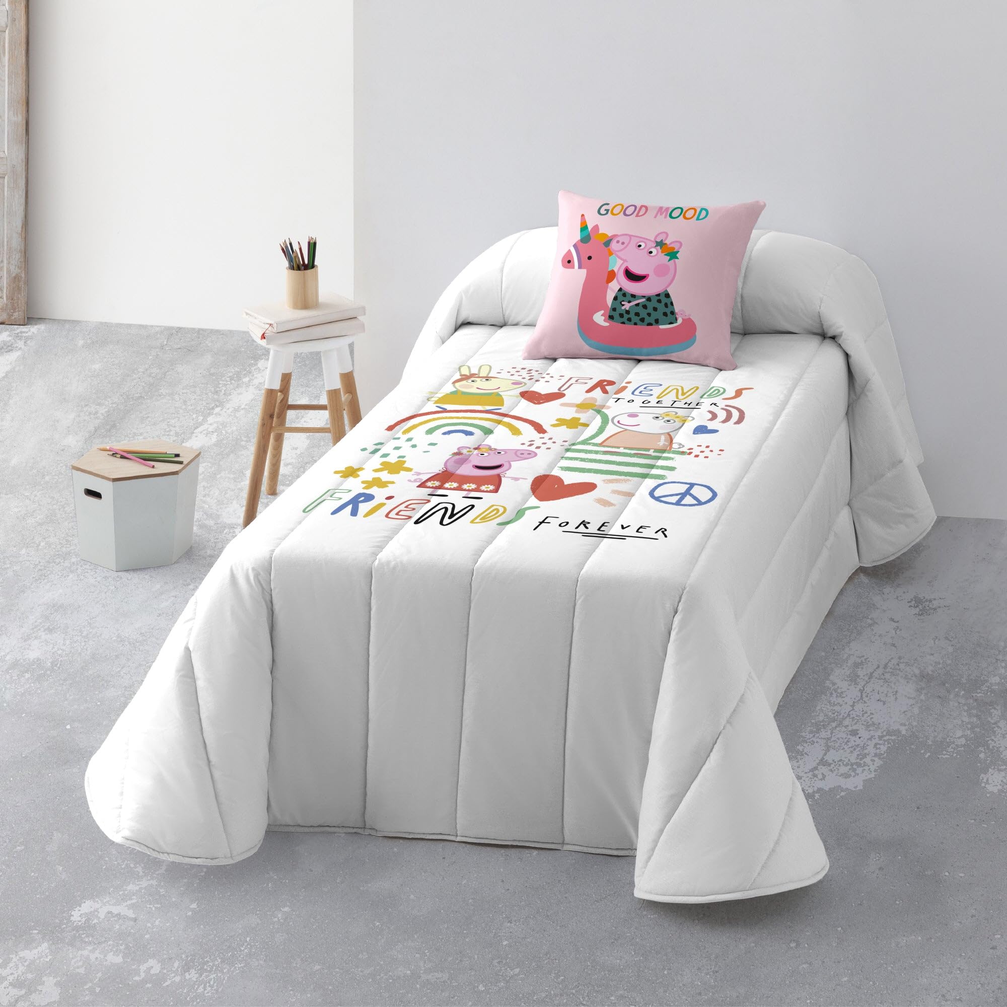 BELUM | Bouti Together Quilt, Organic Cotton and Combed Quilt for Bed of 90, Soft Quilt, All Season Bedspread