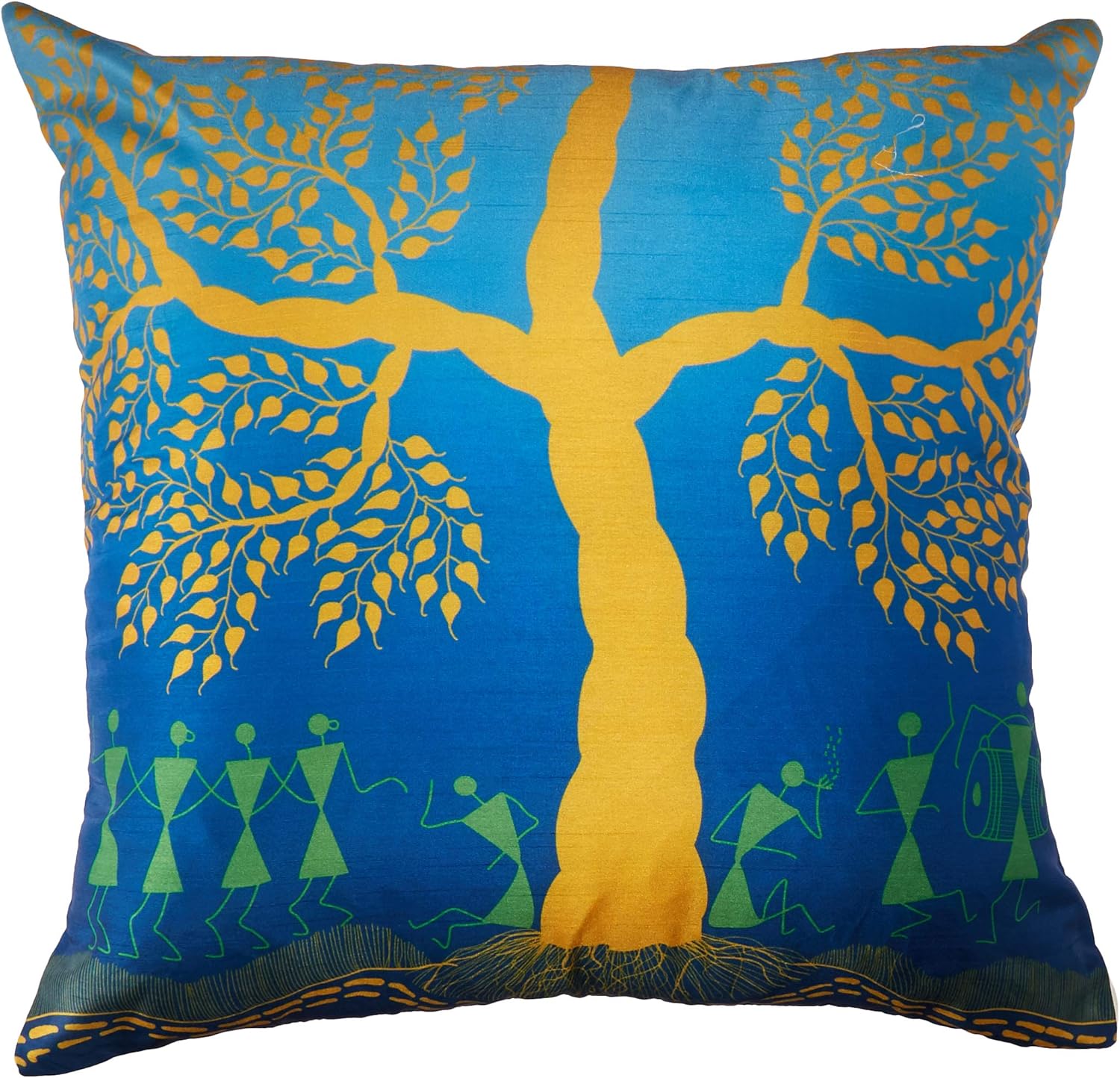 SouvNear Throw Pillow Cover Warli Tribal Art Throw