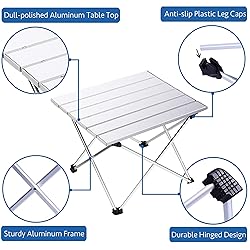 Grope Portable Camping Table with Aluminum Table