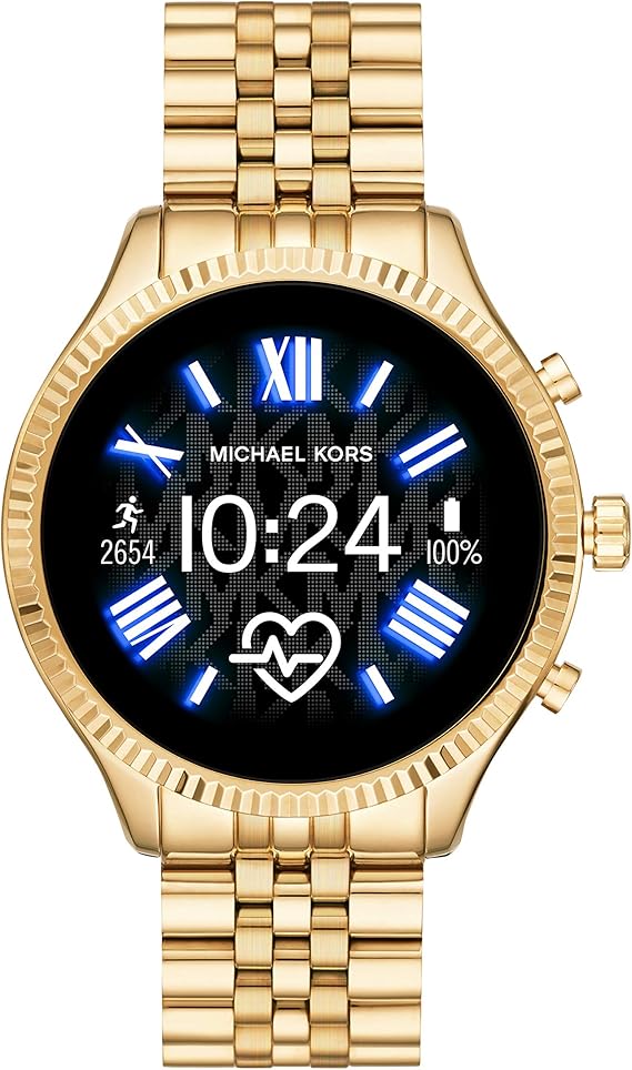 silver michael kors smartwatch mens