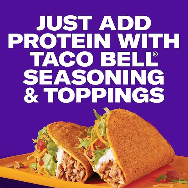 TACO BELL MILD SEASONED FLAVOR CRUNCHY TACO SHELLS, 12 CT, 4.8 OZ BOX