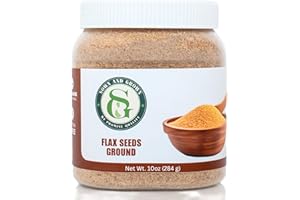 SOWNANDGROWN Sown and Grown Ground Flaxseed - 10oz | Premium Quality Plant-Based Protein and Vegan Omega-3 with Fiber, Perfect for Smoothies, Finely Milled Flax seeds, Flax Seed Ground