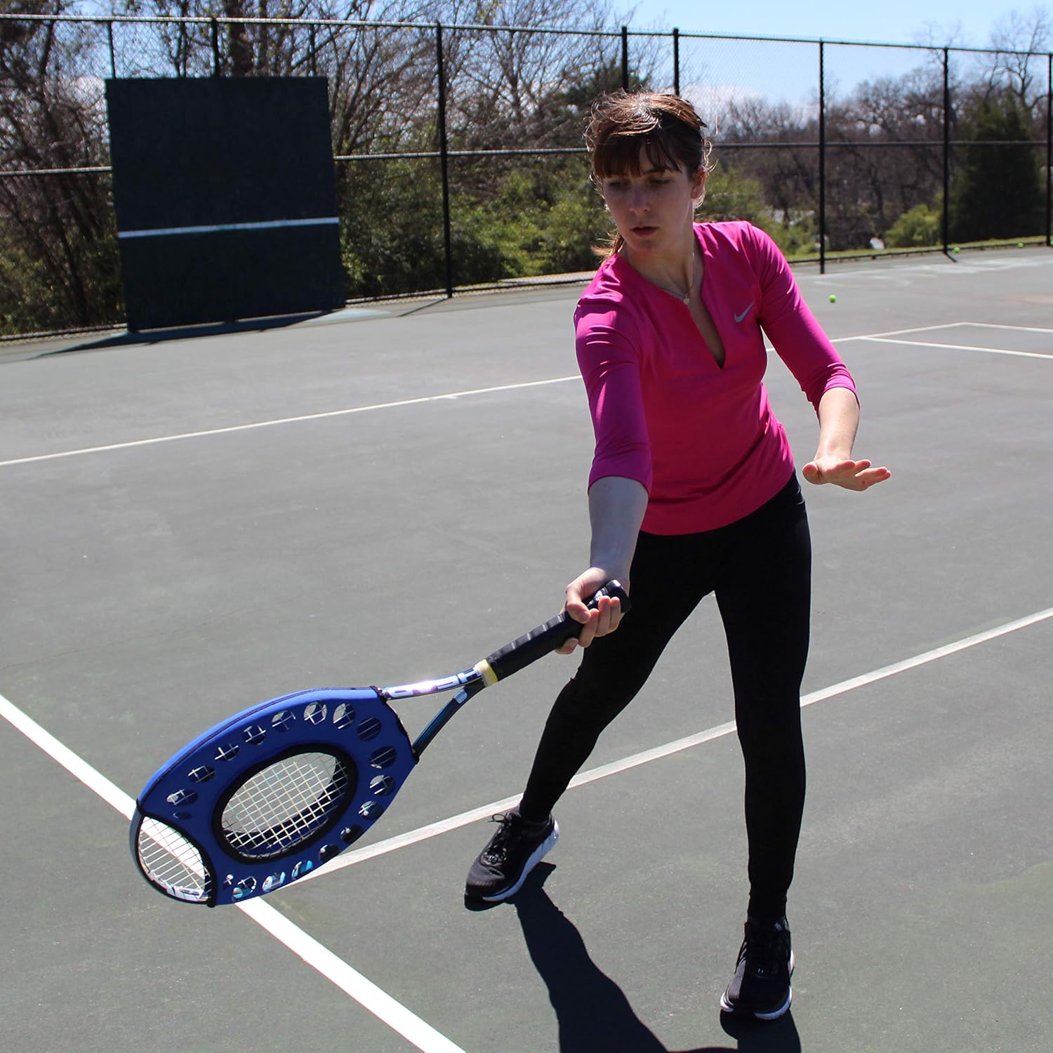 Oncourt Offcourt Sweet Spot Trainer - Learn to Hit The Center of Your Racquet/Tennis Training Aid : Sports & Outdoors