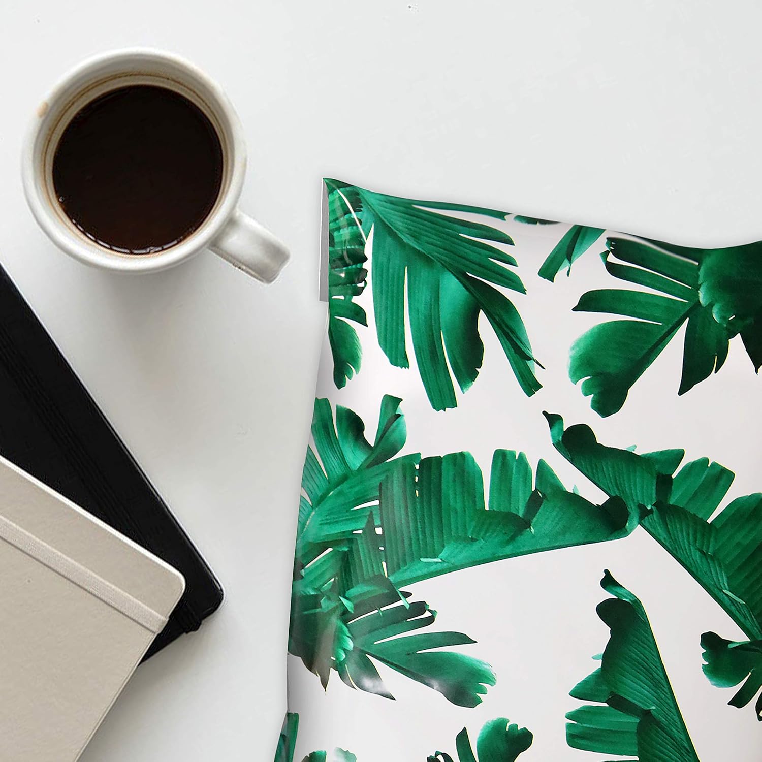 Pack It Chic - 10X13 (100 Pack) Tropical Leaves Poly Mailer Envelope Plastic Custom Mailing & Shipping Bags - Self Seal (More Designs Available) : Office Products