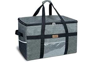 LIQING Premium Insulated Food Delivery Bag Waterproof Catering Supply Bag 24" x 14" x 15" For Hot Food Delivery Uber Eats, Postmates, Home Shopping, Lunch Container