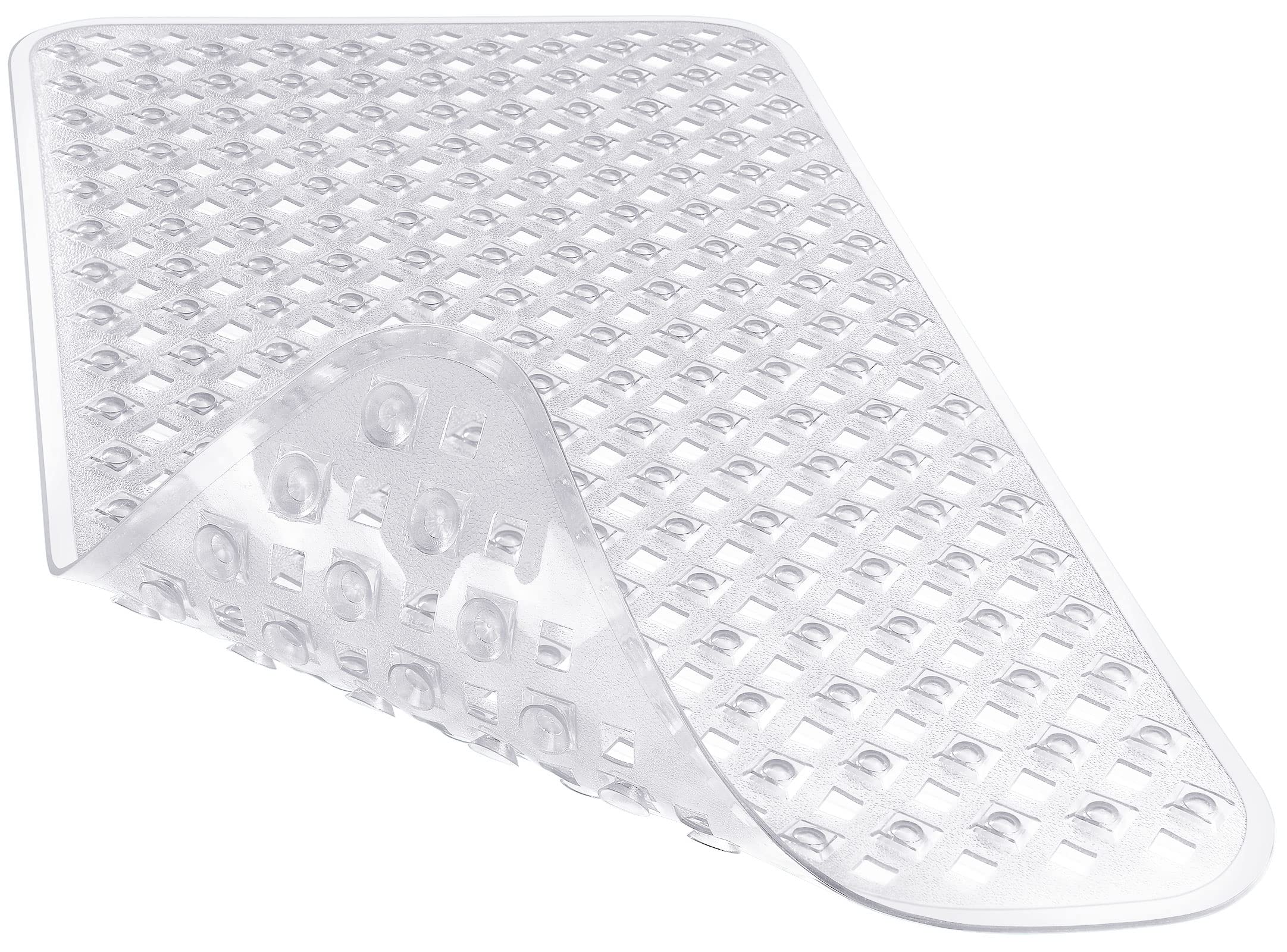 Yimobra Original Bath Tub and Shower Mat 70 X 40 cm, Non-Slip with Drain Holes, Suction Cups, Machine Washable, Phthalate Free, No Latex, No BPA, Clear