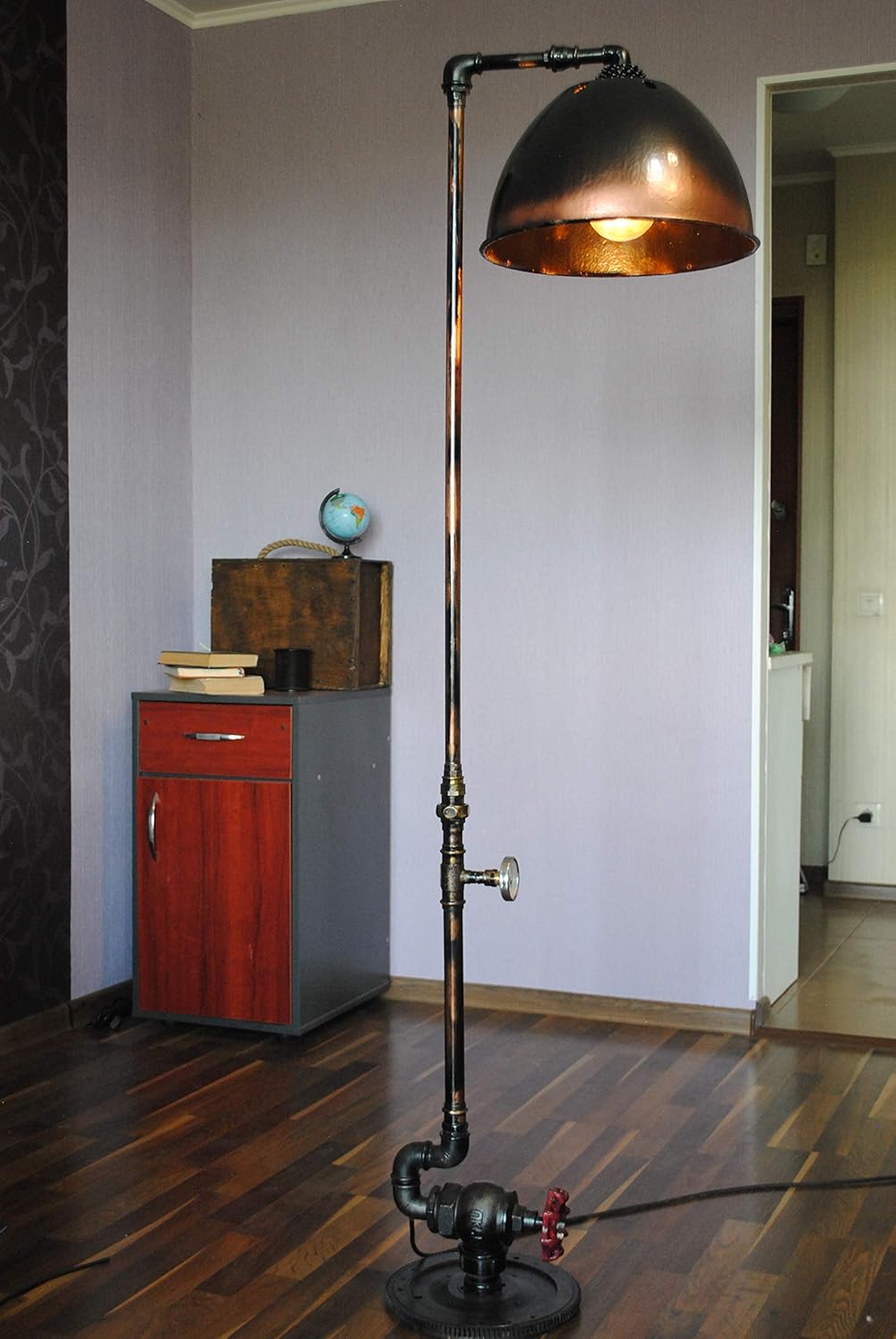 Amazon Com Pipe Floor Lamp Cabin Floor Lamps Floor Lamp