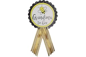 AMY'S BUBBLING BOUTIQUE, INC. Grandma to Be Pin Baby Shower Bee Badge for Nona to wear Sprinkle Gender Reveal by Amy's Bubbling Boutique