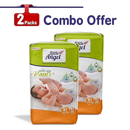 Little Angel Baby Diaper Pants, Extra Large (2 X Pack of 42)
