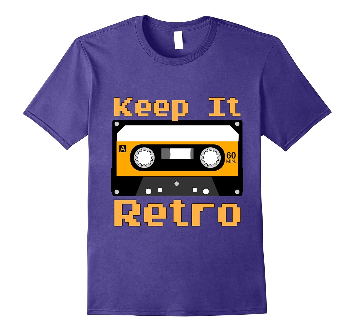 Keep It Retro Cassette tee from the 1970s and 1980s-Rose