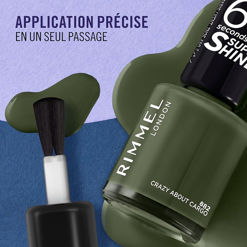 London, 60 Seconds Super Shine 856 Blue Breeze 8 ml