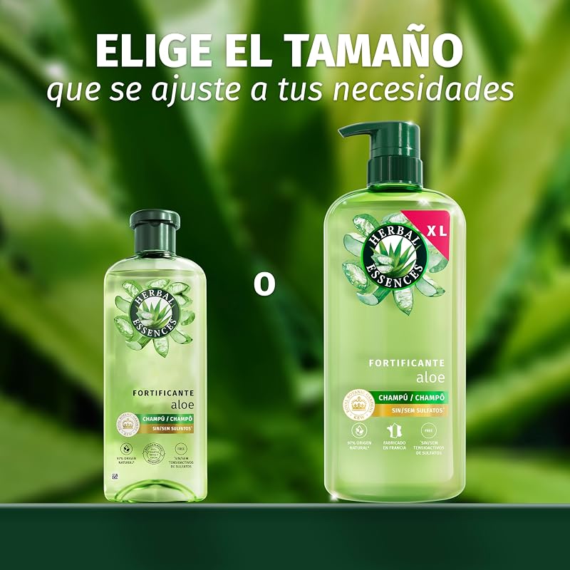 Aloe Champú Sin Sulfatos, Fortificante, 650ml