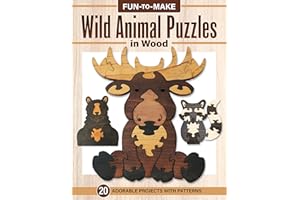 Fun-to-Make Wild Animal Puzzles in Wood: Adorable Scroll Saw Projects with Patterns