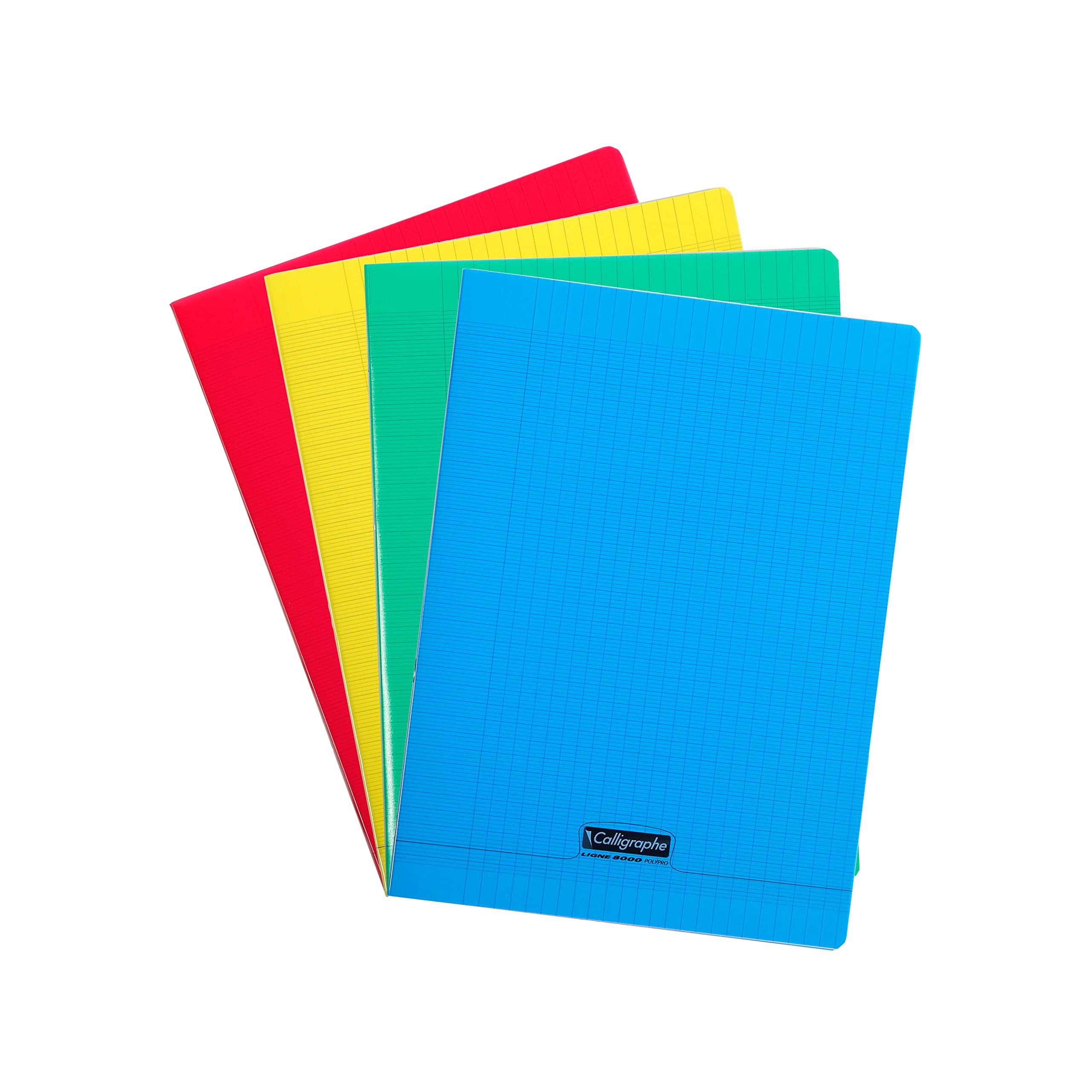 Calligrapher 18020C A Stapled Notebook (a Clairefontaine Brand) - A4 21x29,7 cm - 48 Seyes Pages - White Paper 90 g - Transparent Polypro Cover - Random Colour — image 1