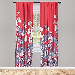 Lunarable East Window Curtains, Japanese Cherry