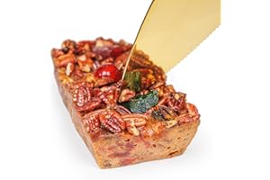 Collin Street Bakery Fruitcake - DeLuxe Loaf 2 Pack (14 oz each) - Handmade with Pecans, Pineapple, Golden Raisins Cherries & Honey - Gourmet Holiday Fruit Cake