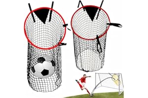 PodiuMax Top Bins Soccer Target Goal, Easy to Attach and Detach to The Goal, Set of 2, for Shooting Accuracy Training