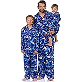 INTIMO The Polar Express Multiple Sizes Christmas Sleep Collared Button Down Long-Sleeve Pajama Set