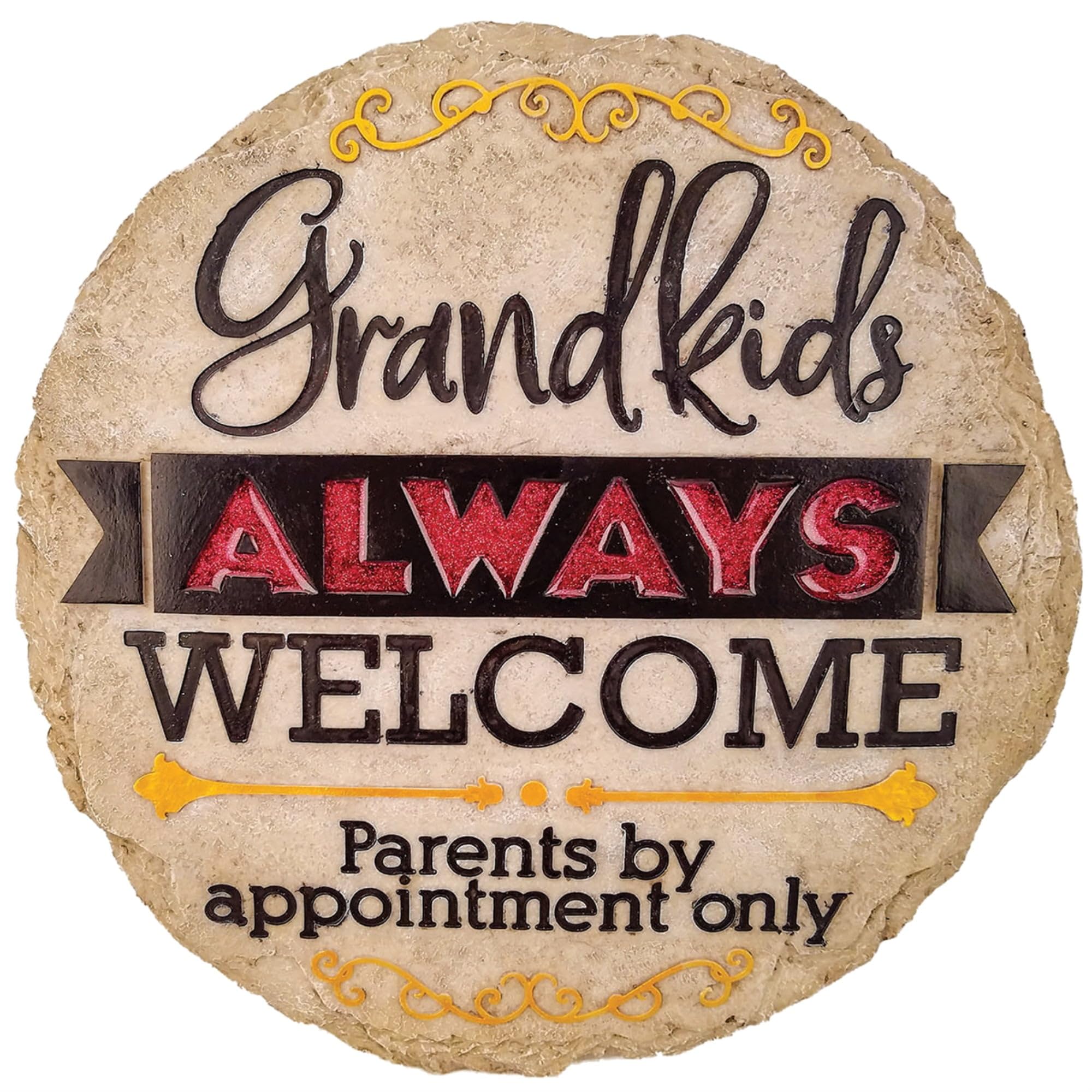 Spoontiques 13256 Grandkids Welcome Stepping, 1 EA, Brown