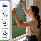 Lifetree Reflective Window Film Privacy Anti Glare See Out Not In 90x200cm Black view 6