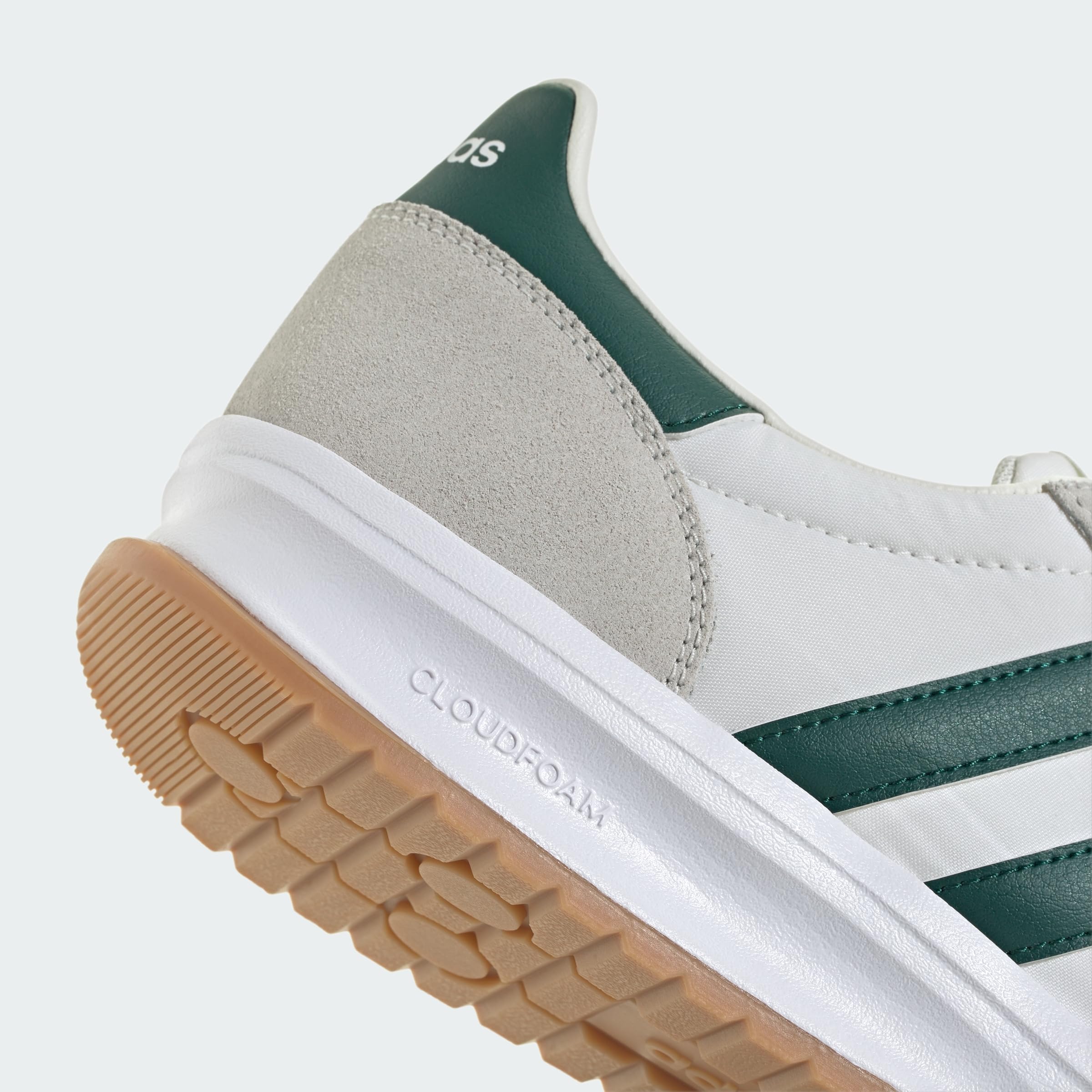 adidas Herren Run 70S 2.0 Shoes, Core White/Collegiate Green/Off White, 42 2/3 EU 6