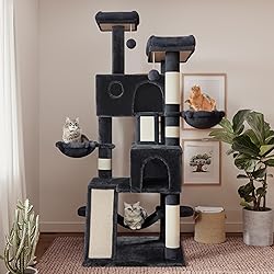 SHA CERLIN 65in Larger Cat Tree Tower Condo for