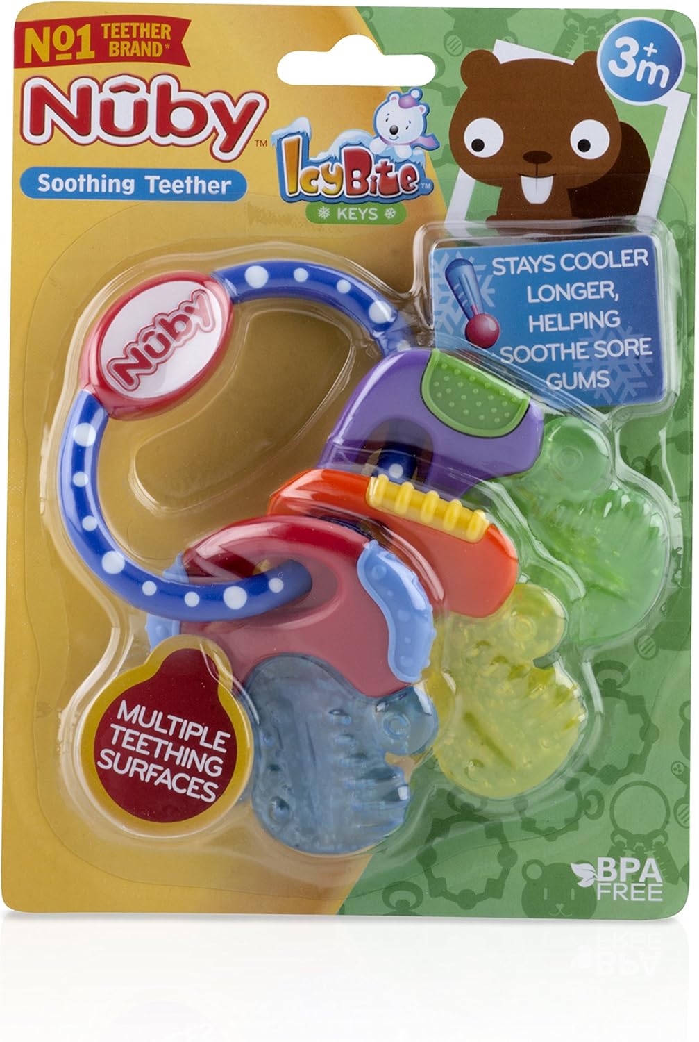 nuby teething ring freezer