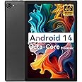 Lville Android 14 Tablet, Octa-Core Android Tablet, 8GB RAM+64GB ROM (Expand to 1TB), 10 inch Tablet with Bluetooth5.3, WiFi 6, Fast Charging, 5MP+8MP Dual Camera, 4G Dongle Wireless Internet (Black)