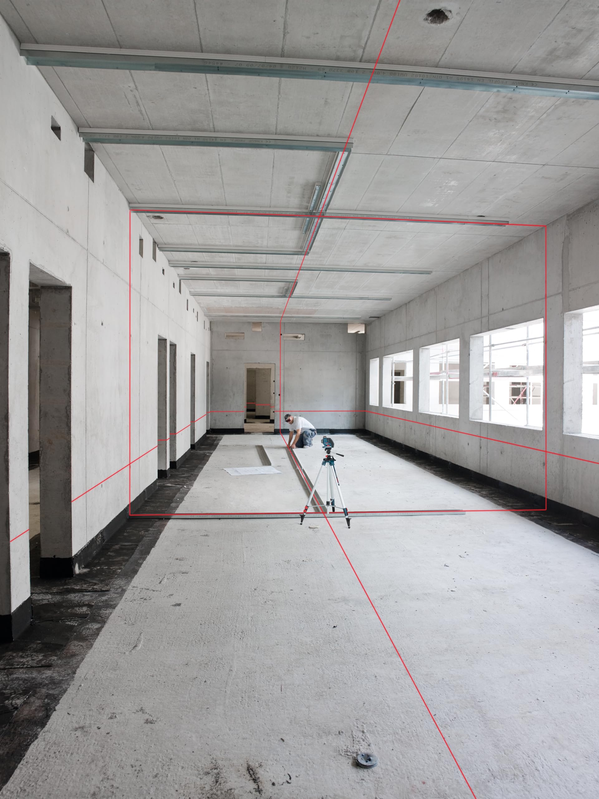 Bosch Professional Baustativ für Laser und Nivelliergeräte BT 250 (Höhe: 97,5–250 cm, Gewinde: 1/4") 2