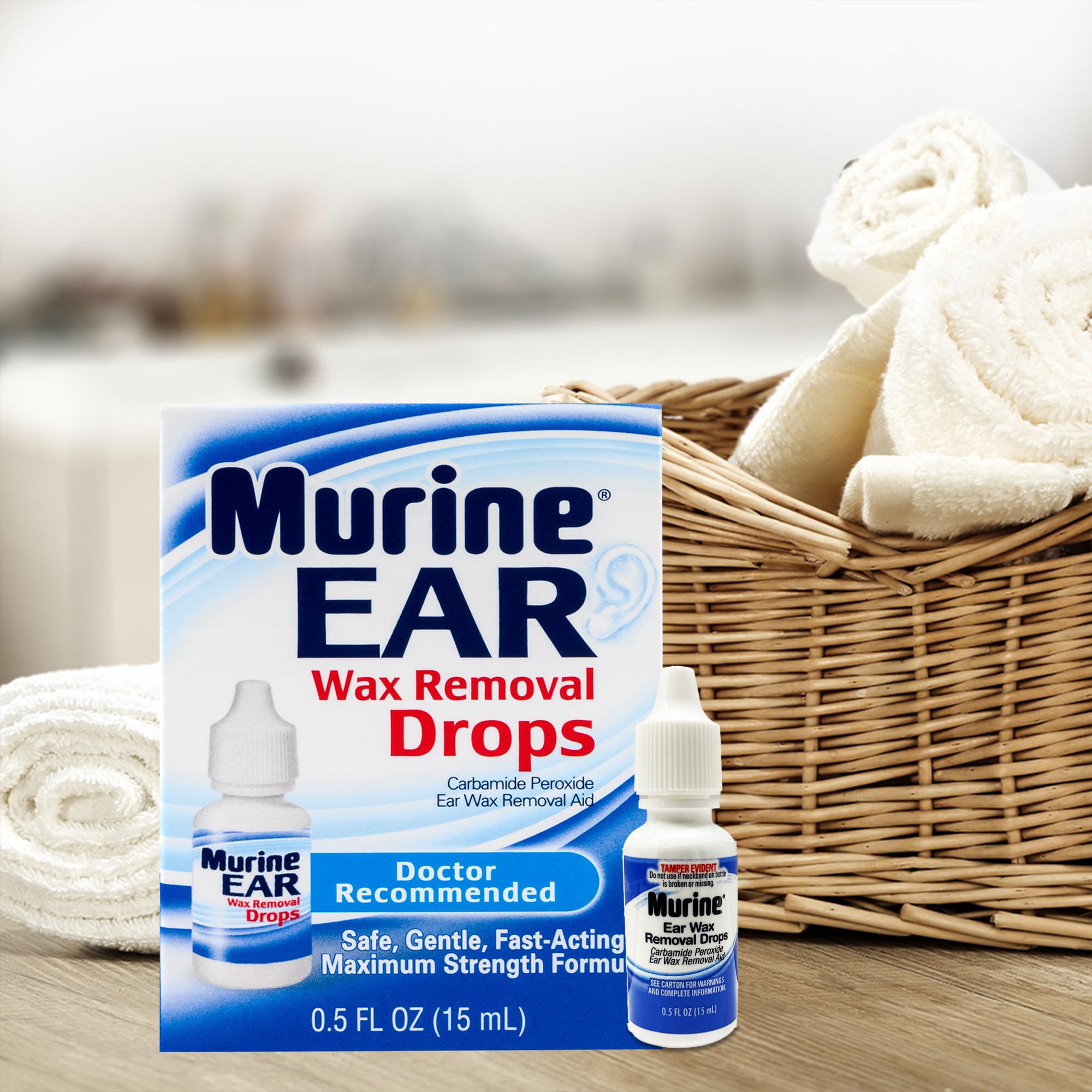 Murine Ear Wax Removal Drops, 0.5 oz Ear Drops Bottle