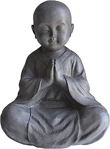 JIXIN Sitting Praying Buddha Statue 13.5