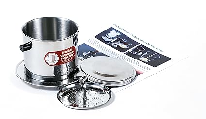 Thang Long Vietnamesischer Kaffeefilter Phin 325ml (groß), Schwerkraft-Einsatz, Eine Tasse