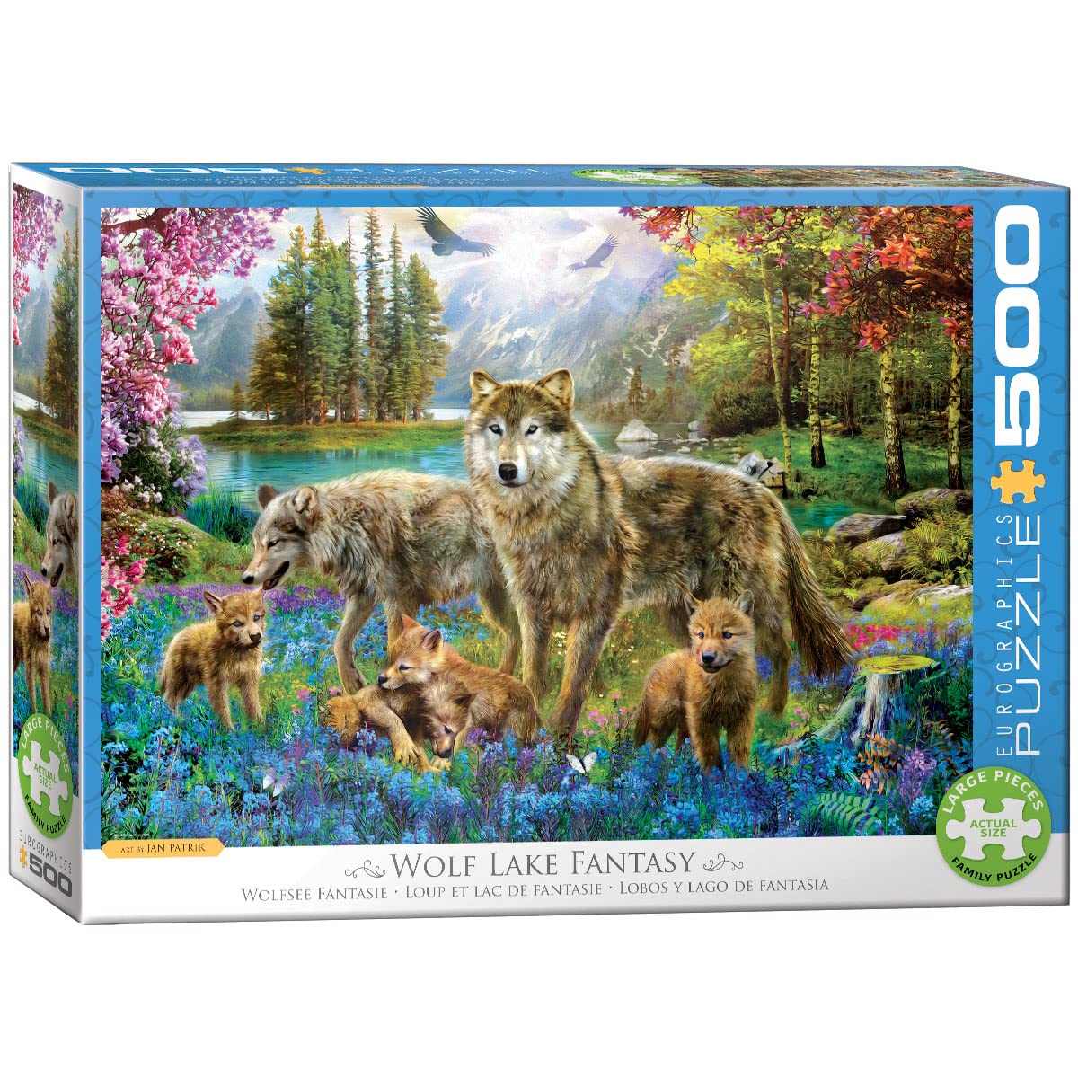 Wolf Lake Fantasy by Jan Patrik 500-Piece Puzzle