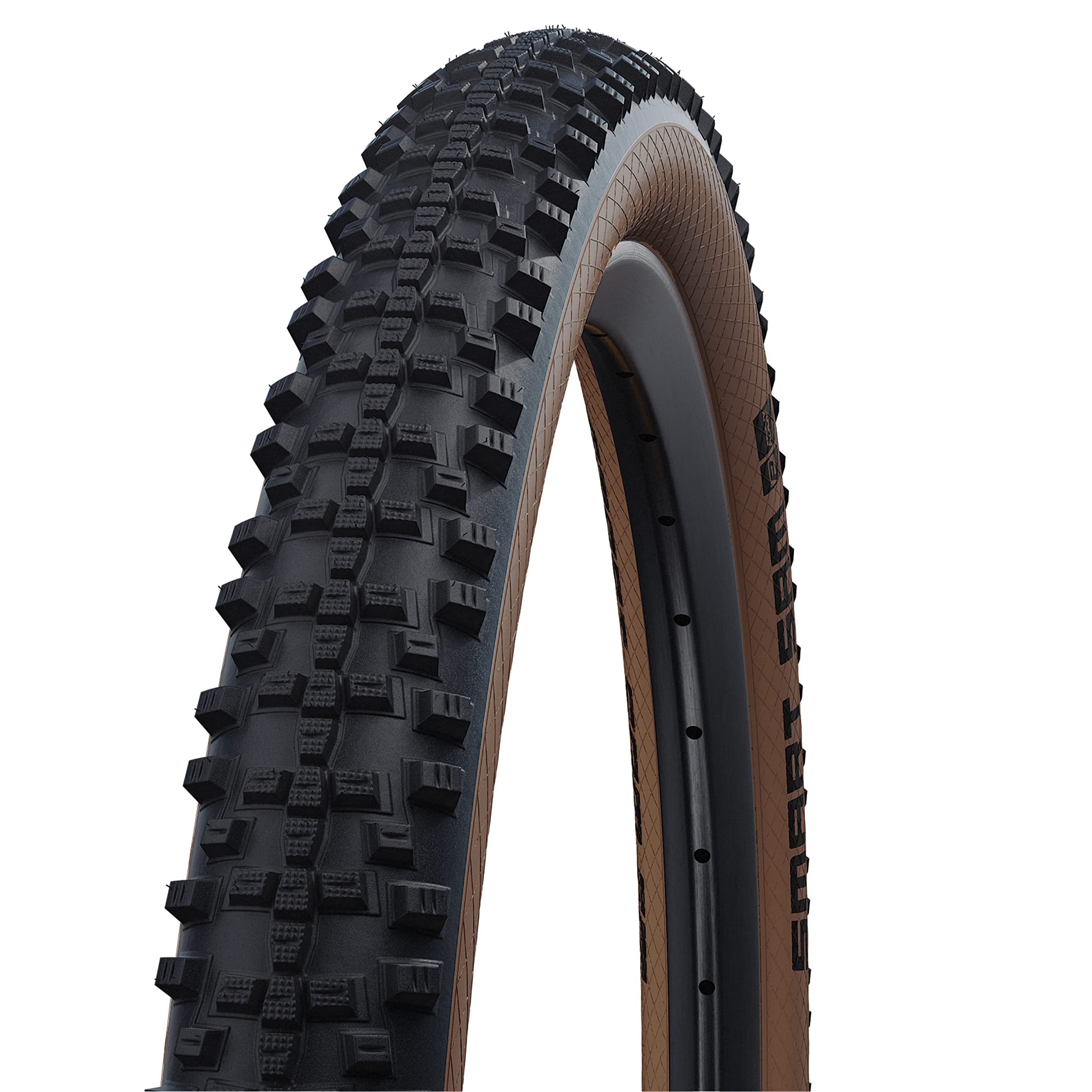 Schwalbe Smart Sam Performance DD RaceGuard Folding Tyre, Bronze Skin, 65-584 (27.5x2.60)