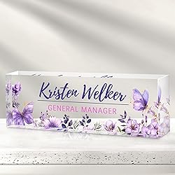 Custom Office Name Plate for Desk - Desk Name Plate