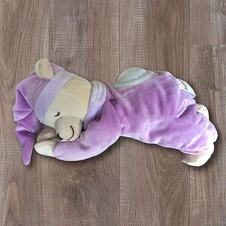 Doodoo 0132 Einschlafbär mit Nachtlicht, violett