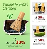 TEANAGOO 7-Piece Matcha Set Ceramic Bowl Whisk Chawan Chashaku Gift view 2