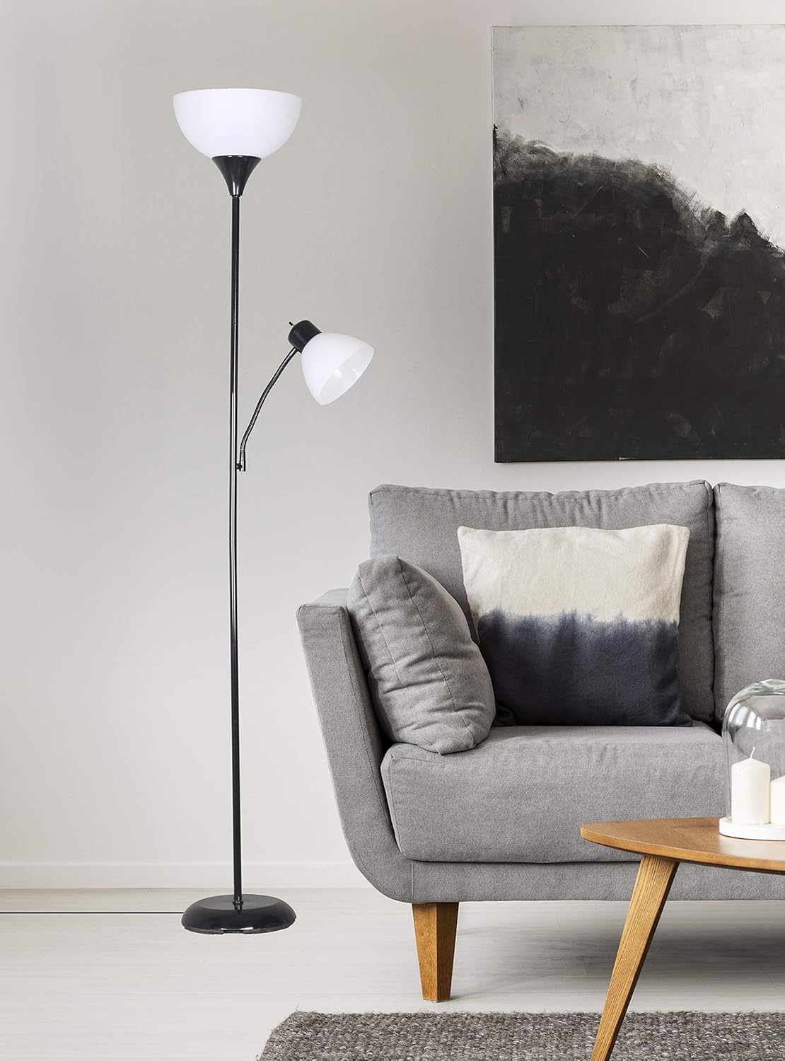 mainstays floor lamp with table