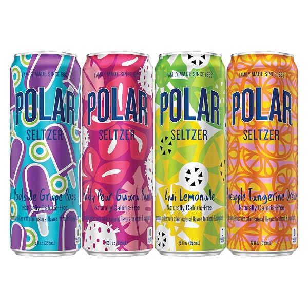 POLAR SELTZER LIMITED EDITION SPARKLING WATER, SUMMER VARIETY PACK, 12 FL OZ CANS, 12 PACK