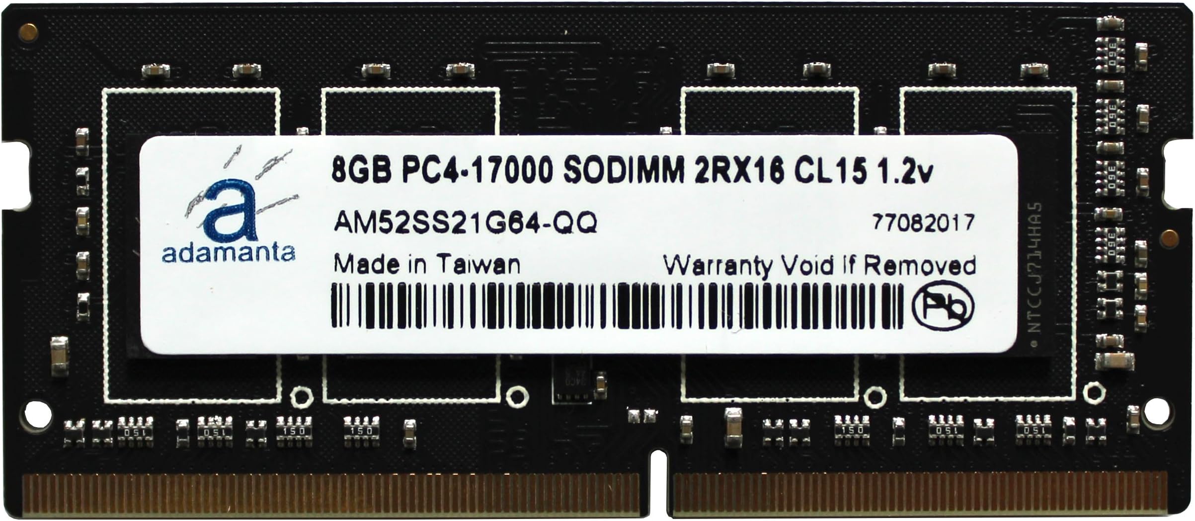 Adamanta 8GB (1x8GB) Laptop Memory Upgrade for HP Elite Slice DDR4 2133Mhz PC4-17000 SODIMM 2Rx16 CL15 1.2v Notebook DRAM