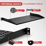 Pyle 1U 19 inch Ventilated Shelf 50 kg Capacity 10-Pack Server Rack Shelves view 2