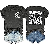 Baseball Shirt Women Baseball Mom Shirts Ballgame Graphic Tshirt Game Day Gift Funny Casual Short Sleeve Tops