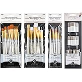 FolkArt Ultimate Tool Kit, 38 Piece Set Including 30 Premium Paintbrushes and 8 Foam Spouncers, Perfect for DIY Arts and Craf