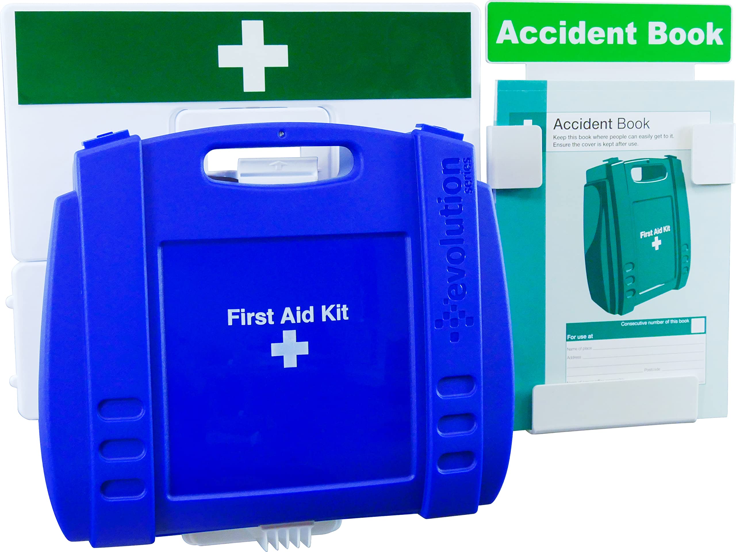 Safety First Aid Catering First Aid Kit & Accident Reporting Point, Large Fully-Stocked British Standard 21-50 Persons
